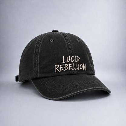 Lucid Rebellion Cap Midnight Black Angled