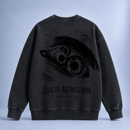 Lucid Rebellion Pullover Midnight Black Back